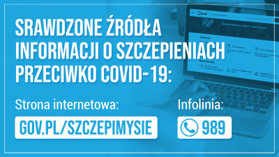 WAŻNE ADRESY: gov.pl/szczepimysie, gov.pl/dom