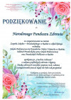 Podziękowanie dla Narodowego Funduszu Zdrowia za zorganizowanie warsztatów pt. „Ciuchcia Zdrowia” 30 maja 2025 r.