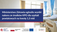 Blisko 1,3 mld zł dla szpitali powiatowych na geriatrię i opiekę długoterminową